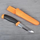 Нож фиксированный Mora Companion (длина: 218мм, лезвие: 103мм), оранжевый - изображение 8