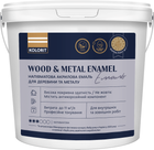 Емаль напівматова акрилова Kolorit Wood and Metal Enamel для деревини та металу 2 л (4823046207204)