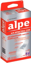 Пластир Alpe прозорий антибактеріальний з іонами срібла класичний 76х19 мм №10 (000000219) - зображення 1