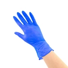 Рукавички Nitrylex basic медичні нітрилові неопудрені, Розмір S 100шт Сині - зображення 2