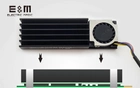 Радиатор ENOKAY с активным охлаждением 2pin 70*22*10мм для M.2 NVMe SSD 2280 Black - изображение 3