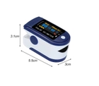 Пульсоксиметр на палець для вимірювання пульсу і сатурації крові Pulse Oximeter LK 87 з батарейками - зображення 3