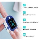 Пульсоксиметр на палець для вимірювання пульсу і сатурації крові Pulse Oximeter LK 87 з батарейками - зображення 4