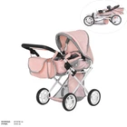 Коляска для куклы Carrello UNICO 9346 PINK з сумкою