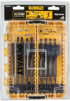 Набор перьевых сверл по дереву DeWalt в боксе 9 шт (DT70751)