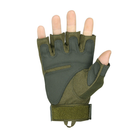 Перчатки тактические Lesko E301 Green M беспалые военные - изображение 2