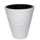 Горшок для цветов Form-Plastic Sahara-35 белый со вставкой (2721-011)
