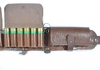 Патронташ на 24 патрона закрытый кожаный коричневый (5100/2) - изображение 2