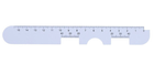 Линейка пупиллометр № 4 Hbbit Tools для подбора очков 150 мм (mpm_7448) - изображение 1