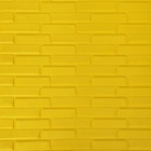 Самоклеюча 3D панель Sticker Wall жовта кладка Sticker Wall 700х770х7мм