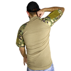 Тактическая футболка с коротким рукавом Lesko A424 Camouflage XL потоотводящая армейская камуфляжная (F_4253-12427) - изображение 3