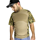 Тактическая футболка с коротким рукавом Lesko A424 Camouflage XL потоотводящая армейская камуфляжная (F_4253-12427) - изображение 5