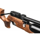 Пневматична PCP гвинтівка Aselkon MX6 Matte Black кал. 4.5 дерево + Насос Borner для PCP в подарунок - зображення 4