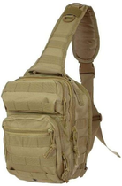 Однолямочный рюкзак тактичний MIL-TEC Койот - зображення 4