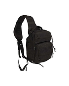 Однолямочный рюкзак тактичний MIL-TEC Чорний - зображення 1