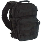 Однолямочный рюкзак тактичний MIL-TEC Чорний - зображення 2