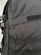 Рюкзак мужской тактический 50402 черного цвета 47 см х 33 см х 18 см - изображение 4