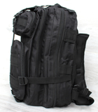 Тактичний рюкзак чоловічий 50410 чорного кольору 41 см х 23 см х 22 см - зображення 4
