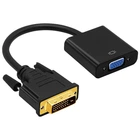 Адаптер DVI-D 24+1 VGA мама 10 см черный Full HD 1080P Q250