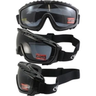 Баллистические очки защитные с уплотнителем Global Vision Ballistech-1 (gray) Anti-Fog, серые - изображение 4