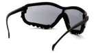 Балистические очки защитные с уплотнителем Pyramex модель V2G (gray) Anti-Fog, серые - изображение 4
