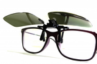Поляризационная накладка на очки RockBros зелёная маленькая - изображение 3
