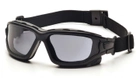 Балістичні окуляри захисні із ущільнювачем Pyramex i-Force XL (Anti-Fog) (gray) сірі - зображення 1