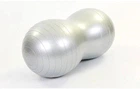 Мяч для фитнеса EasyFit Peanut 45х90 см серый (овальный двойной фитбол орех-арахис, гимнастический мяч для беременных) EF-P90-G
