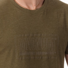 Футболка Magnum Essential T-Shirt OLIVE GREY MELANGE XXXL Зелений (MGETOGM) - зображення 4