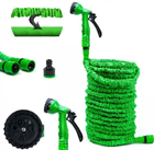 Усиленный садовый шланг для полива XHose 15м с распылителем Magic Hose Зеленый
