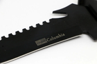 Охотничий нож нескладной Туристический Для кемпинга рыбалки Columbia 228 Черный - изображение 3