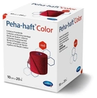 Бинт когезивный фиксирующий Peha-haft Color красный 10 см x 20 м 1шт - изображение 1