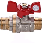 Кран кульовий QUALITY PROFESSIONAL QP153 прямий 1/2"