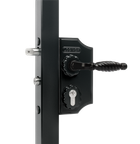 Невеликий накладний декоративний замок Locinox RAL 9005 LAKYF2-9005
