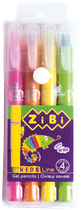 Олівці гелеві ZiBi Neon Kids Line 4 кольори (ZB.2496)