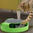 Игрушка для кота с когтеточкой Catch the Mouse Поймай мышь Motion Cat Toy Зеленая 25 см