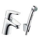 Змішувач для раковини Hansgrohe Focus E з гігієнічним душем, хром (31926000)