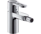 Cмеситель для гигиенического душа HANSGROHE Metropol S на биде однорычажный хром латунь с донным клапаном 14262000