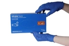 Нитриловые перчатки нестерильные одноразовые 100 шт/уп. синие размер М NITRYLEX BASIC - изображение 1
