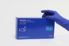 Нитриловые перчатки нестерильные одноразовые 100 шт/уп. синие размер М NITRYLEX BASIC - изображение 2