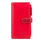 Кошелек женский VISCONTI кожаный красного цвета (RB-100 RED MULTI)