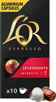 Кава мелена в алюмінієвих капсулах L'OR Espresso Splendente 10 шт сумісні з Nespresso 100% Арабіка (8711000357910)