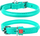 Ошейник для собак кожаный Collar WAUDOG Glamour с QR паспортом, круглый, XS, Д 6 мм, Дл 17-20 см (222613)