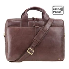 Мужская кожаная сумка для ноутбука Visconti ML30 Hugo 13,3 (Brown)
