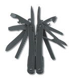 Складной нож Victorinox SWISSTOOL SPIRIT XBS 105мм/23функ/черн+нейлон.чехол /плоск/ножн/пила/напил/отверт Vx30224.3CN - изображение 1