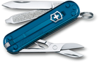 Складной нож Victorinox CLASSIC SD Colors Sky High 58мм/1сл/7функ/син.прозр /ножн Vx06223.T61G - изображение 1