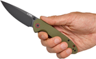 Нож CJRB Knives Feldspar Black Blade AR-RPM9 Steel Зеленый (27980304) - изображение 5