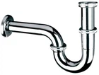Сифон латунный для раковины McALPINE трубный без слива 1 1/4x32 хром (5906485640715)