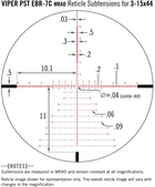 Приціл оптичний Vortex Viper PST Gen II 3-15x44 FFP EBR-7C MRAD PST-3159 (929066) - зображення 4