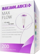 Ланцеты стерильные одноразовые для детей Haemolance Plus Max Flow Лезвие 1.5 мм Глубина проникновения 1.6 мм тип 420 №200 (503127) - изображение 2